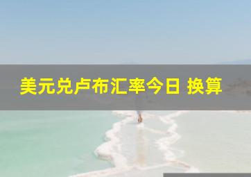 美元兑卢布汇率今日 换算